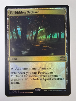 Mtg - Forbidden Orchard (Foil) - Double Masters 2022 (2X2) - Rare - #323 - NM - Image 1