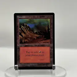 MTG Mountain Beta 1993 Black Border Basic Land Douglas Shuler LP Old School - Image 1