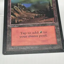 MTG Mountain Beta 1993 Black Border Basic Land Douglas Shuler LP Old School - Image 5