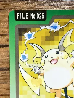 Pokemon Carddass Card Raichu File No.26 Bandai Pocket Monsters 1997 - Image 3