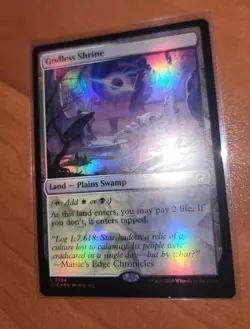 Magic MTG Godless Shrine EOE 0254 Foil Rare - NM condition - Image 2