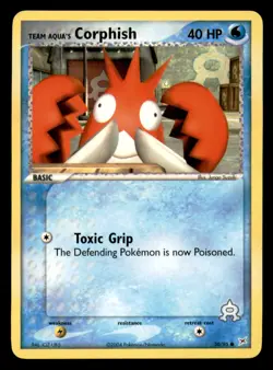 Team Aqua's Corphish 50/95 Common Team Magma vs Team Aqua Pokemon Near Mint - Image 1