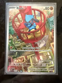 2025 Mega Evolution Riolu Black Star Pokemon Center Promo #MEP EN 010 - Image 1