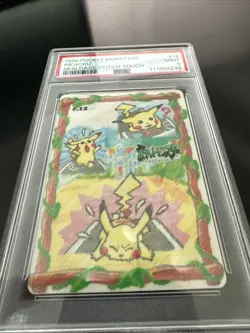 1998 Pokemon Sealdass Stitch Touch 12 Pikachu PSA 9 MINT Vintage Japanese BANDAI - Image 3