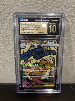 Mega Dragonite Ex Mega Dream MAR 232/193 CGC PRISTINE 10 Pokemon - Image 1