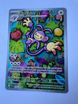 Pokemon Ambipom 107/094 Me02: Phantasmal Flames Holo ILlustration Rare MINT - Image 1
