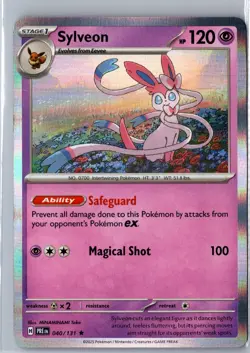 Sylveon 040/131 Rare Prismatic Evolutions Pokemon Holo NM/M - Image 1