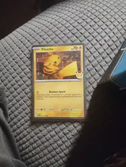 Pikachu 051/162 Stamped 2026 Promo Pokemon Day 30th Ann. w/coin - Image 1