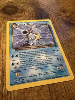 Dark Blastoise 20/82 Pokemon TCG Vintage Team Rocket Non Holo HP - Image 2