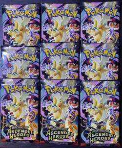 Lot of 10x Pokemon Ascended Heroes Booster Packs - **SEALED** - Image 1