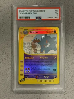 2003 Pokemon Skyridge Reverse Holo Gengar 10/144 PSA 7 - Image 1