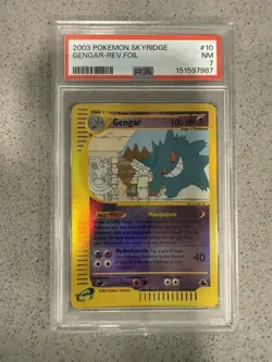 2003 Pokemon Skyridge Reverse Holo Gengar 10/144 PSA 7 - Image 3