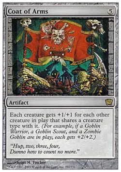 MTG English Coat of Arms Light Play Normal 9th Edition - Image 1
