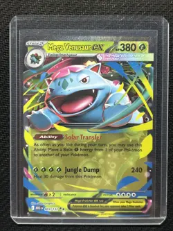 2025 Pokemon Mega Evolution MEG EN Venusaur ex Double Rare #003/132 - Image 1