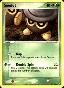 Seedot 60/108 Common - Pokemon Power Keepers 2007 MP - Image 1
