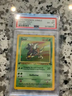 1999 Pokemon Jungle Pinsir 1st Edition PSA 6 Holo 9/64 EX MT Holo Rare ♨♨♨ - Image 4