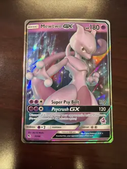 Mewtwo GX Full Art 31/68 (Mewtwo Stamped) Promo Pokemon TCG Battle Academy LP - Image 1