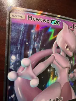 Mewtwo GX Full Art 31/68 (Mewtwo Stamped) Promo Pokemon TCG Battle Academy LP - Image 2