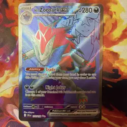 POKEMON - N's Zoroark ex 175/159 Sv09: Journey Together Holo - Image 1