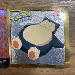 Pokemon 1999 Artbox Series 1 Gold Stickers SNORLAX R04 & #128 Tauros 64 - Image 2