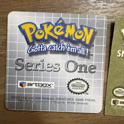 Pokemon 1999 Artbox Series 1 Gold Stickers SNORLAX R04 & #128 Tauros 64 - Image 5