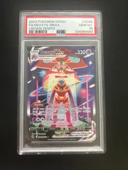 Pokemon TCG Deoxys VMAX GG45 English Crown Zenith PSA 10 Gem Mint - Image 1