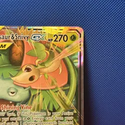 Venusaur & Snivy GX Ultra Rare SM - Cosmic Eclipse 1/236 NM Holofoil - Pokemon - Image 3