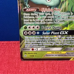 Venusaur & Snivy GX Ultra Rare SM - Cosmic Eclipse 1/236 NM Holofoil - Pokemon - Image 5