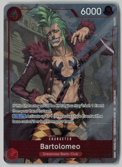 Bartolomeo Rare (R) OP15-014 Adventure On Kami's Island Dash Pack English - Image 1
