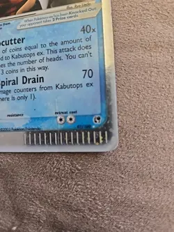 2003 Pokemon EX Sandstorm Kabutops Holo #97/100 Poor Condition - Image 5