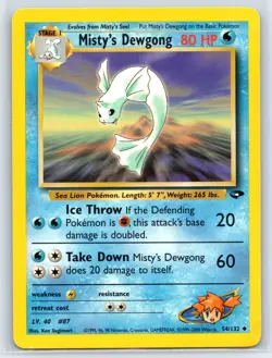 Pokemon Gym Challenge Misty's Dewgong #054/132 - Image 1