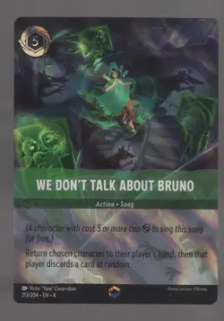 Disney Lorcana Ursula's Return WE DON'T TALK ABOUT BRUNO Enchanted Foil #213/204 - Image 1