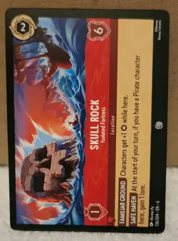 Disney Lorcana TCG - Skull Rock Isolated Fortress - 136/204 Azurite Sea NM - Image 1
