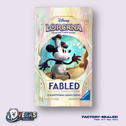 Disney Lorcana Fabled Booster Pack (12 Cards) New Factory Sealed - Image 1