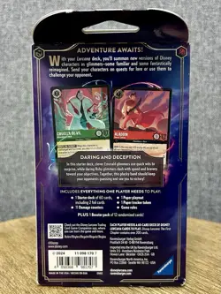 Disney LORCANA: The First Chapter TCG STARTER DECK (EMERALD & RUBY) • SEALED - Image 2