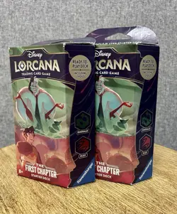 Disney LORCANA: The First Chapter TCG STARTER DECK (EMERALD & RUBY) • SEALED - Image 4