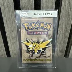 Pokemon TCG Heavy 21.21g Fossil Booster Pack Zapdos Art, Sealed - Image 1