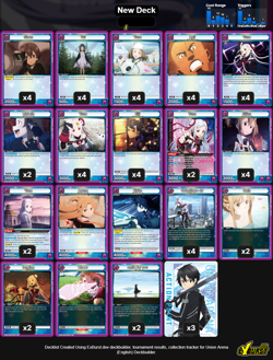 Union Arena Sword Art Online Purple Yuna Anime Deck – Song & Survivor TCG - Image 1