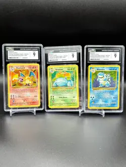 CGC 9 Charizard 003/034 Blastoise Venusaur Set CLC CLB CLV Pokemon TCG Classic - Image 1