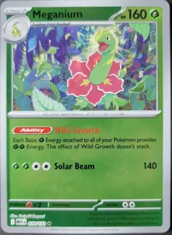Meganium - 010/132 - Holo Rare - Mega Evolution MEG - ENGLISH Pokemon Card - Image 1