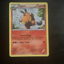 Pokemon Card Pignite 4/12 McDonald's Collection 2012 Holo Promo - Image 1