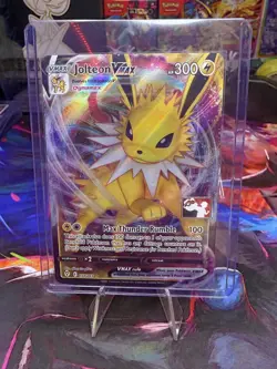 Pokemon TCG Jolteon VMAX Prize Pack Series Promo Play! Stamped - Image 1