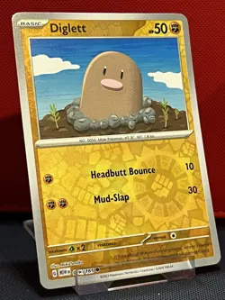 Pokemon TCG Scarlet and Violet - 151 Diglett 050/165 Reverse Holo - Image 1