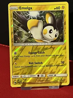 Pokemon TCG Emolga Crimson Invasion Reverse Holo 35/111 - Image 2