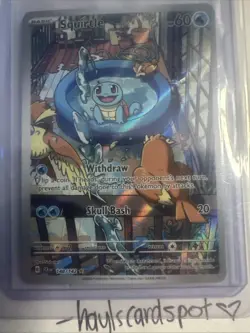 Squirtle 148/142 🌊💙 Illustration Rare Stellar Crown - NM/ Pokemon TCG - Image 1