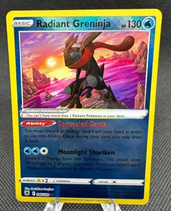 Radiant Greninja 046/189 Astral Radiance Pokemon Card NM - Image 1