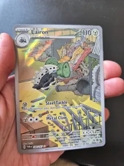 Pokemon TCG Lairon Card 184/167 Twilight Masquerade Illustration Rare Near Mint - Image 3