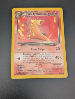 Dark Typhlosion Holo Neo Destiny Unlimited 10/105 WOTC Pokemon Card Raw Ungraded - Image 3