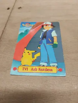 1999 Topps Pokemon TV Animation Edition Ash Ketchum #TV1 trading card. EB5 - Image 1