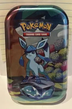 Pokemon Prismatic Evolutions SV8.5 Glaceon Mini Tin Factory Sealed 🌟✨🌙💫 - Image 1